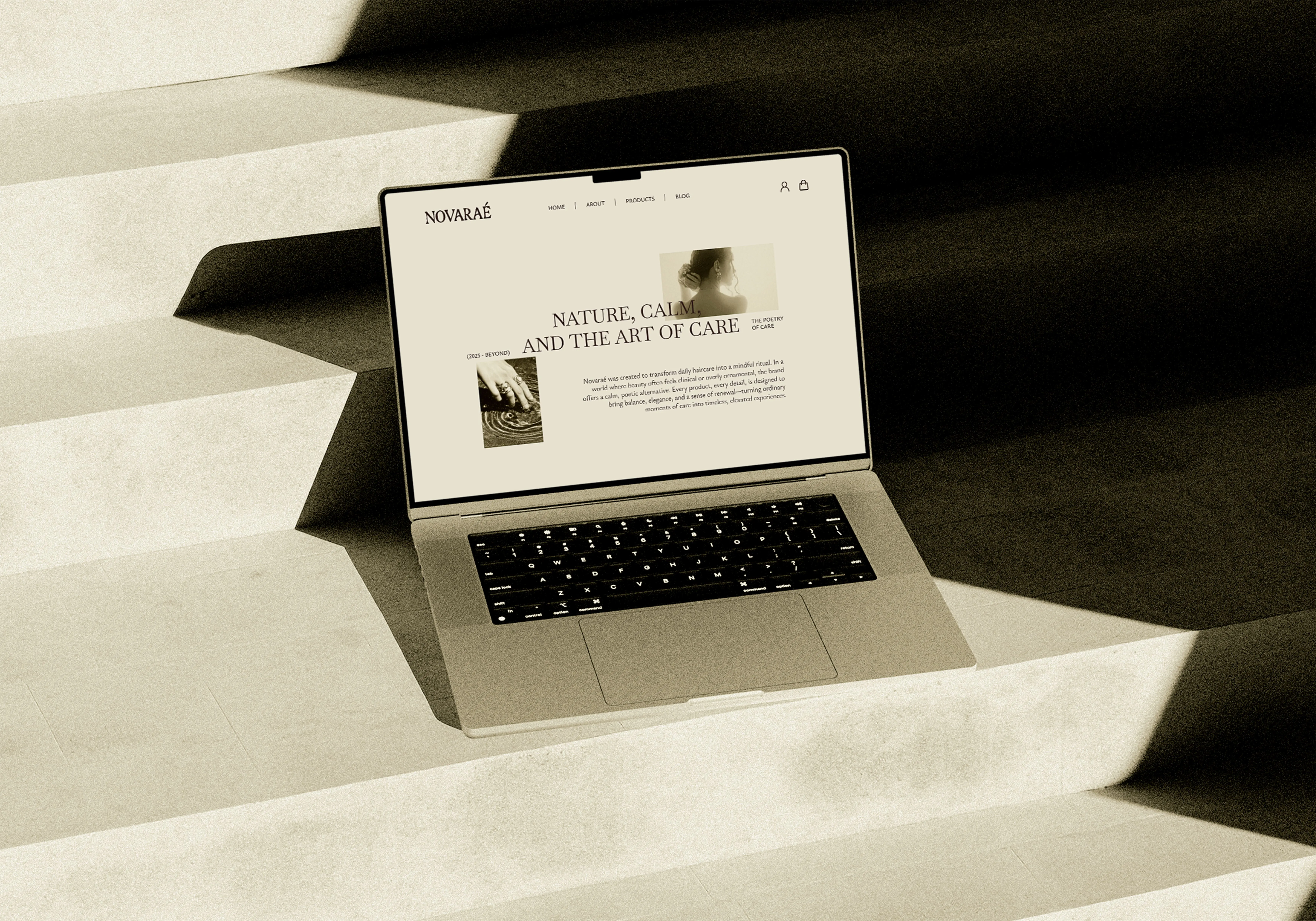 Website design for a haircare brand built on brand strategy